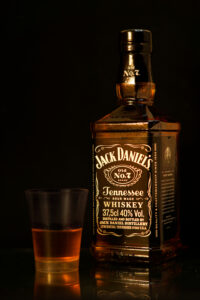 a bottle of JD
