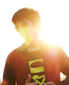 Sunset golden hour portrait